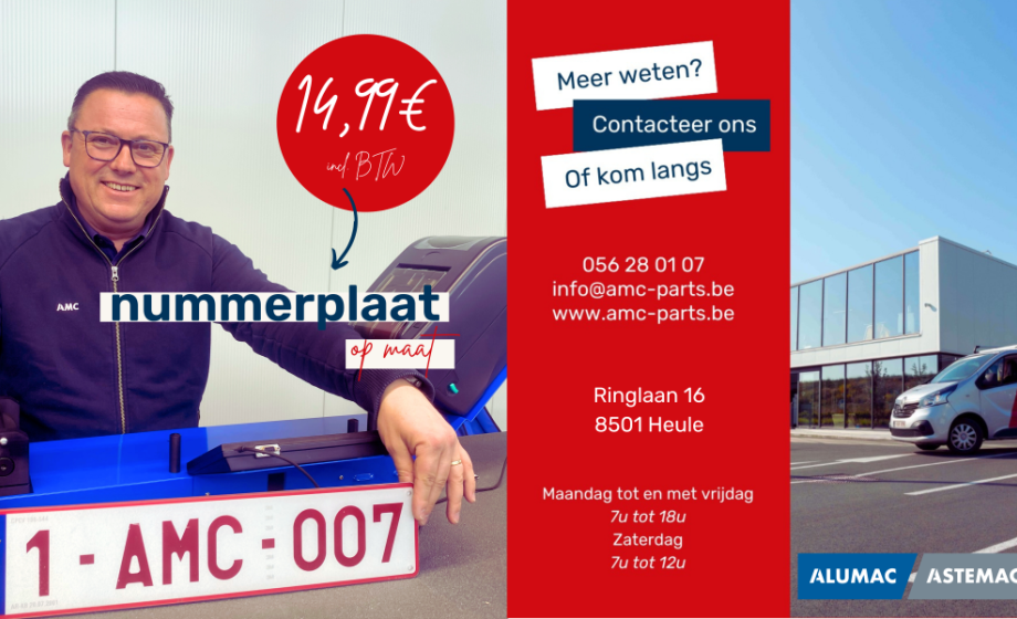 Alumac nummerplaat service