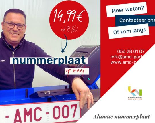 Alumac nummerplaat